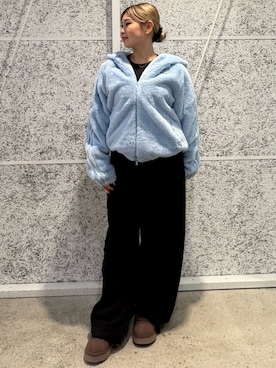 「adidas(アディダス)のアイテム(スウェットパンツ)」を使った、AMさん(レディース・160cm)の秋コーディネート