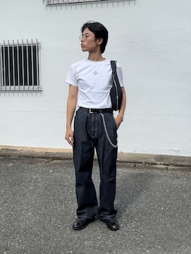 「アイテム（ウォレットチェーン）」を使った、れんさん（メンズ・170cm）の夏コーディネート