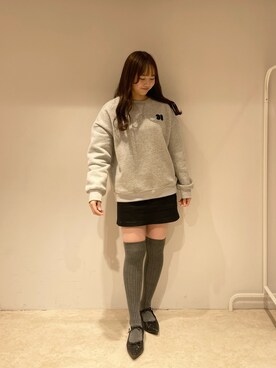 「ラメシューズ」｜MIRO AMURETTEさん（レディース・158cm）の冬コーディネート