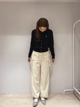 「ラメシューズ」｜MIRO AMURETTEさん（レディース・160cm）の冬コーディネート