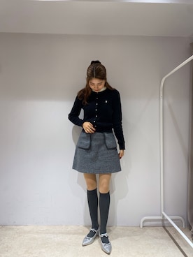 「ラメシューズ」｜MIRO AMURETTEさん（レディース・160cm）の冬コーディネート
