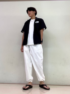 「AVIREX（アヴィレックス）のアイテム（サンダル）」を使った、Aitoさん（メンズ・183cm）の夏コーディネート