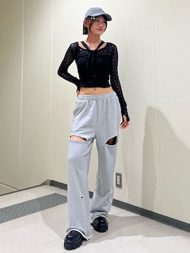 「エモダ」｜山下凜さん（レディース・163cm）の夏コーディネート