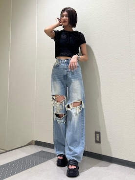 「ボブ」｜山下凜さん（レディース・163cm）の夏コーディネート