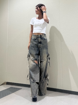 「ボブ」｜山下凜さん（レディース・163cm）の夏コーディネート