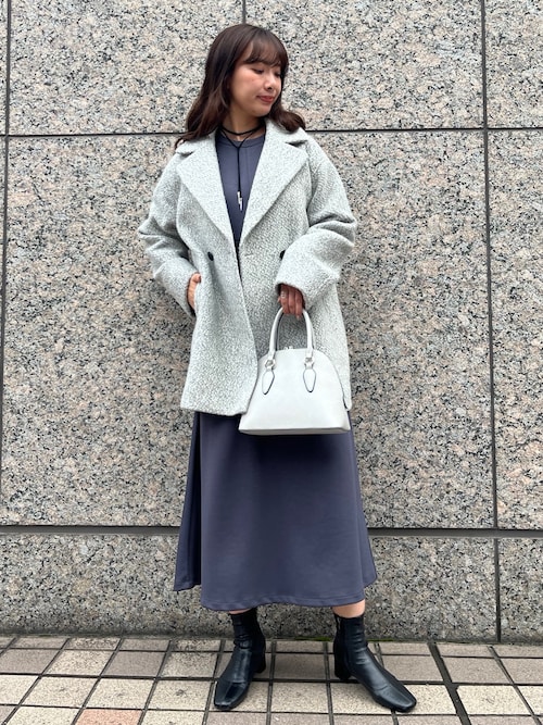 大人のいちまんワンピ】ライトダンボールフレアーワンピ/冬服