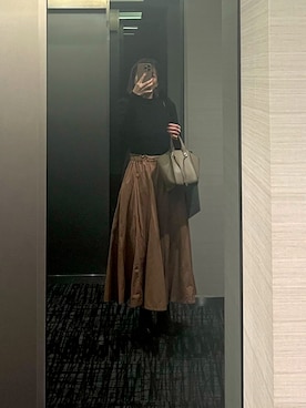 「KOBE LETTUCE（コウベレタス）のショルダー付き4wayキューブショルダーバッグ（ショルダーバッグ）」を使った、jilconiaさん（レディース・167cm）の秋コーディネート