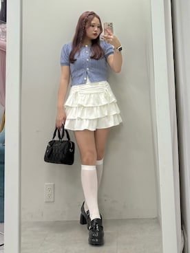 「アイテム（ボストンバッグ）」を使った、makiさん（レディース・151cm）の夏コーディネート