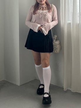 「フレンチガーリー」｜「アイテム（アンサンブル）」を使った、makiさん（レディース・151cm）の夏コーディネート