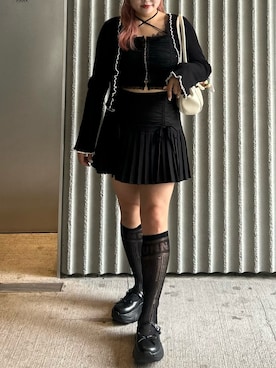 「韓国コーデ」｜「アイテム（その他シューズ）」を使った、makiさん（レディース・151cm）の夏コーディネート