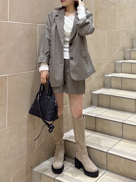 「FREE'S MART（フリーズマート）のアイテム（パンツ）」を使った、maayaさん（レディース・157cm）の秋コーディネート
