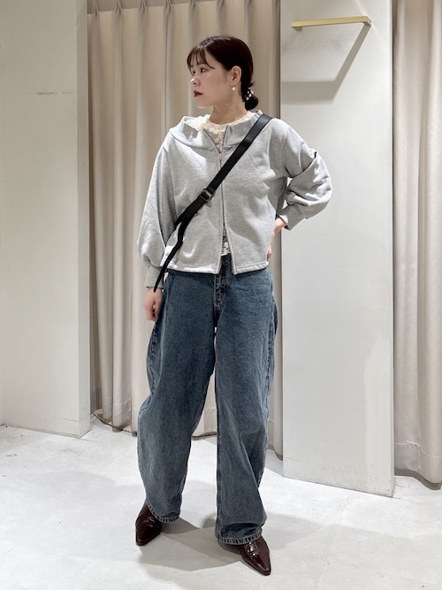 ◇【3サイズ展開XS-M】デニムエッグパンツ【低身長サイズ有】（デニム