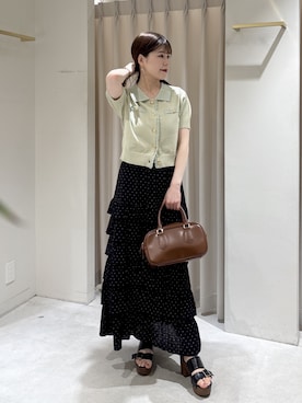 「FREE'S MART（フリーズマート）のアイテム（トップス）」を使った、maayaさん（レディース・157cm）の春コーディネート