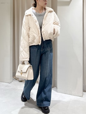 「アイテム（サングラス）」を使った、maayaさん（レディース・157cm）の秋コーディネート