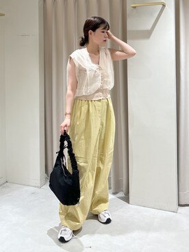 「EU,US NEW BALANCE（イーユーユーエスニューバランス）のアイテム」を使った、maayaさん（レディース・157cm）の夏コーディネート