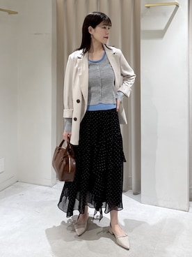 「FREE'S MART（フリーズマート）のアイテム（ジャケット/アウター）」を使った、maayaさん（レディース・157cm）の春コーディネート