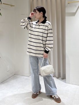 「FREE'S MART（フリーズマート）のアイテム（パンツ）」を使った、maayaさん（レディース・157cm）の春コーディネート