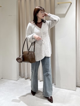 「アイテム（メガネ）」を使った、maayaさん（レディース・157cm）の秋コーディネート