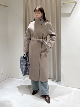 「アイテム（トートバッグ）」を使った、maayaさん（レディース・157cm）の秋コーディネート