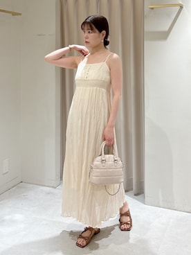 「アイテム（キャミソール）」を使った、maayaさん（レディース・157cm）の夏コーディネート