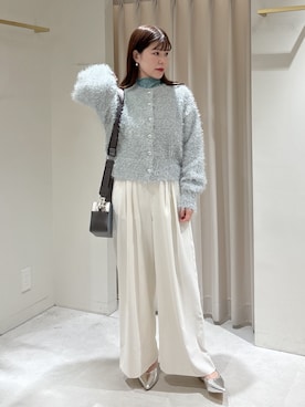 「FREE'S MART（フリーズマート）のアイテム（スラックス）」を使った、maayaさん（レディース・157cm）の冬コーディネート