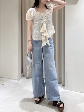 「FREE'S MART（フリーズマート）のアイテム（トップス）」を使った、maayaさん（レディース・157cm）の春コーディネート