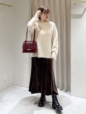 「FREE'S MART（フリーズマート）のアイテム（トートバッグ）」を使った、maayaさん（レディース・157cm）の秋コーディネート