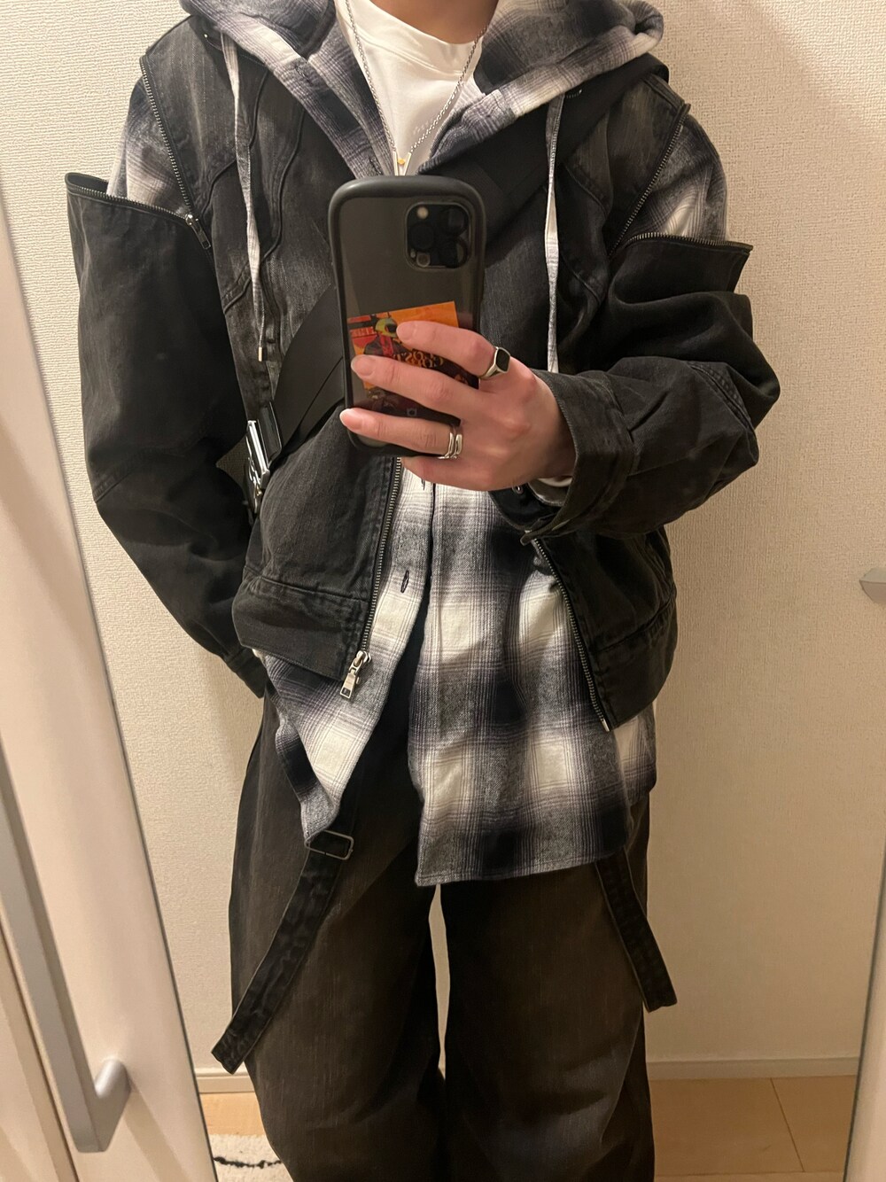 ADRER（アドラー）の「3way zip sleeve blast denim blouson