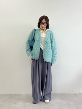 MIKU SUGIMOTOさん（レディース・157cm）の冬コーディネート