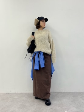 MIKU SUGIMOTOさん（レディース・157cm）の冬コーディネート