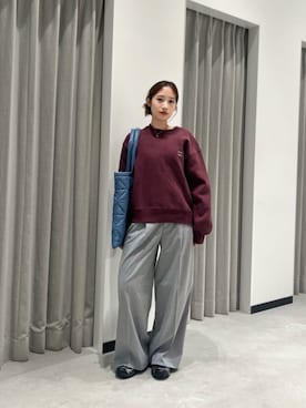 「アイテム（トートバッグ、その他）」を使った、MIKU SUGIMOTOさん（レディース・157cm）の秋コーディネート