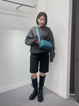 「CITEN（シテン）のアイテム（スウェット）」を使った、MIKU SUGIMOTOさん（レディース・157cm）の秋コーディネート