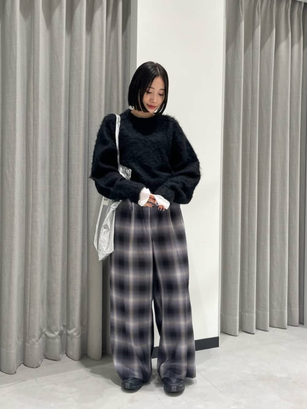 CITEN＞ブラッシュド シャギー クルーネック ニットを使った人気 