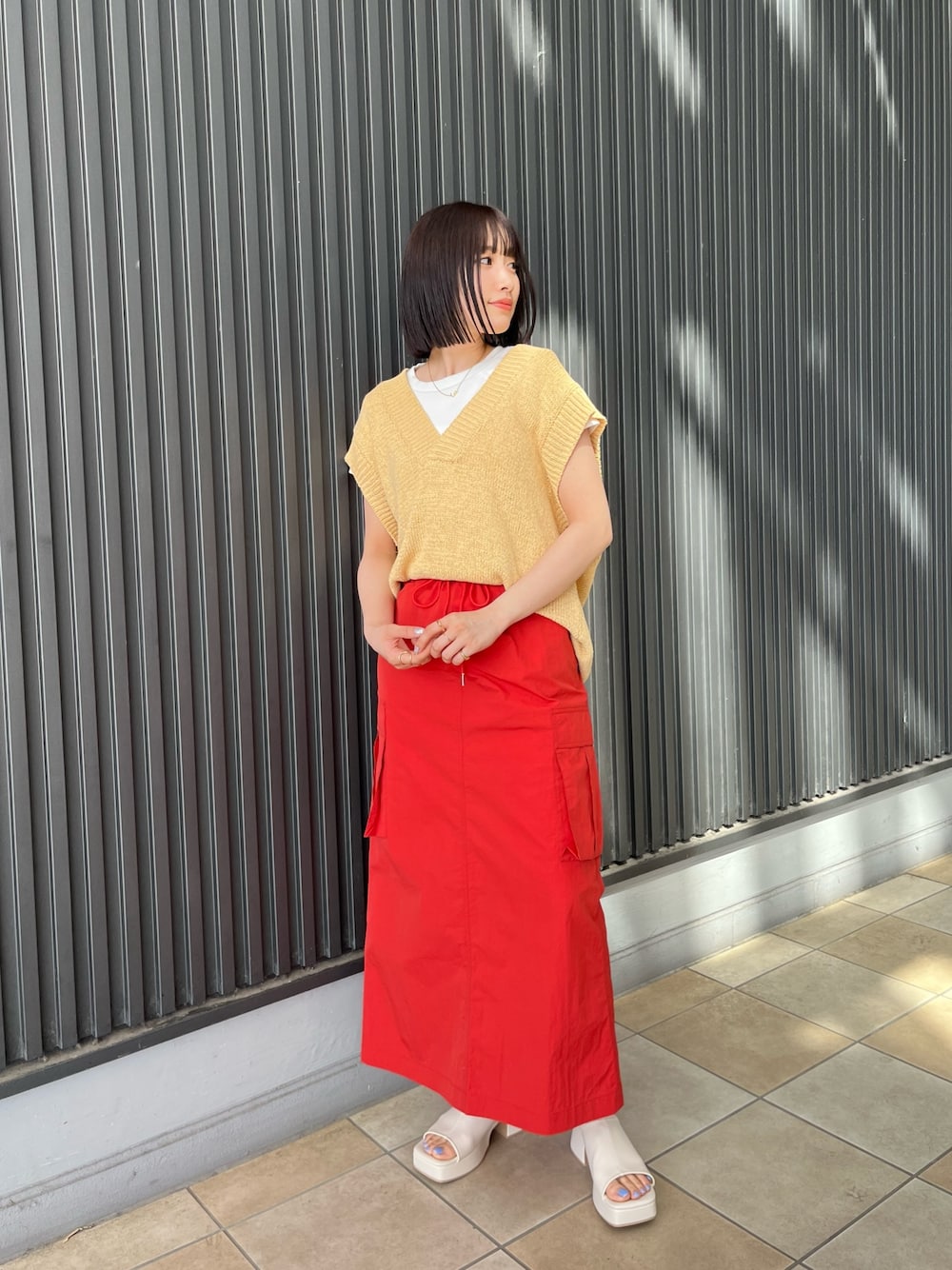 CITEN（シテン）の「＜CITEN＞テープヤーン ノースリーブ ニット 