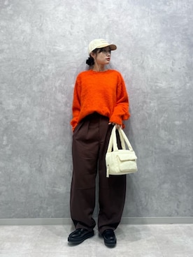 「CITEN（シテン）のアイテム（スラックス）」を使った、MIKU SUGIMOTOさん（レディース・157cm）の秋コーディネート