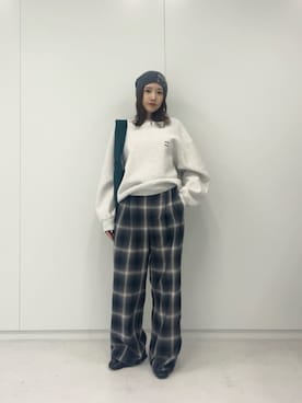 「CITEN（シテン）のアイテム（スラックス）」を使った、MIKU SUGIMOTOさん（レディース・157cm）の秋コーディネート