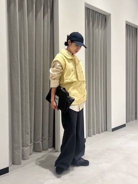 「CITEN（シテン）のアイテム（スラックス）」を使った、MIKU SUGIMOTOさん（レディース・157cm）の秋コーディネート