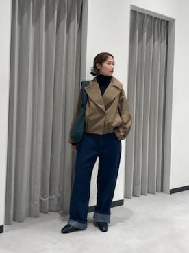 CITEN＞トレンチライクショートブルゾンを使った人気ファッション