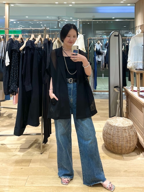 《程よいルーズ感》《旬のスタイリングに》ワイドデニムパンツ