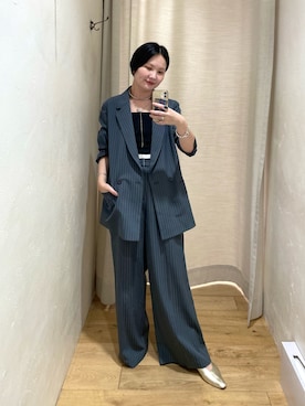 「アイテム（キャミソール）」を使った、TAKAHASHI_162cmさん（レディース・162cm）の秋コーディネート