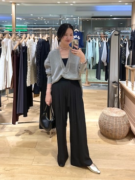 「アイテム（キャミソール）」を使った、TAKAHASHI_162cmさん（レディース・162cm）の秋コーディネート