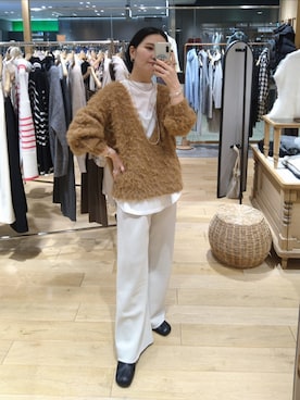 「SHENERY」｜「アイテム（その他シューズ）」を使った、TAKAHASHI_162cmさん（レディース・162cm）の冬コーディネート