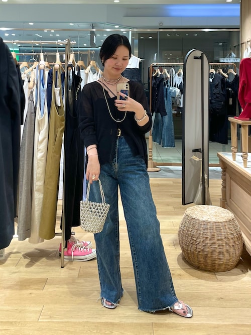 《程よいルーズ感》《旬のスタイリングに》ワイドデニムパンツ