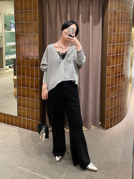 「レースキャミソール」｜TAKAHASHI_162cmさん（レディース・162cm）の春コーディネート