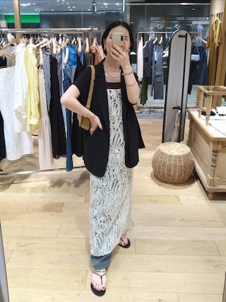 【最終値下げ】SHENERY フレンチスリーブ　リネン　ジャケット　ベスト 最終値下げ】SHENERY フレンチスリーブ リネン ジャケット ベスト