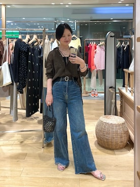 「SHENERY（シーナリー）のアイテム」を使った、TAKAHASHI_162cmさん（骨格ウェーブ・レディース・162cm）の夏コーディネート