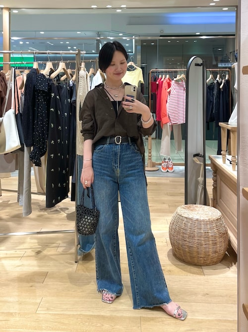 《程よいルーズ感》《旬のスタイリングに》ワイドデニムパンツ