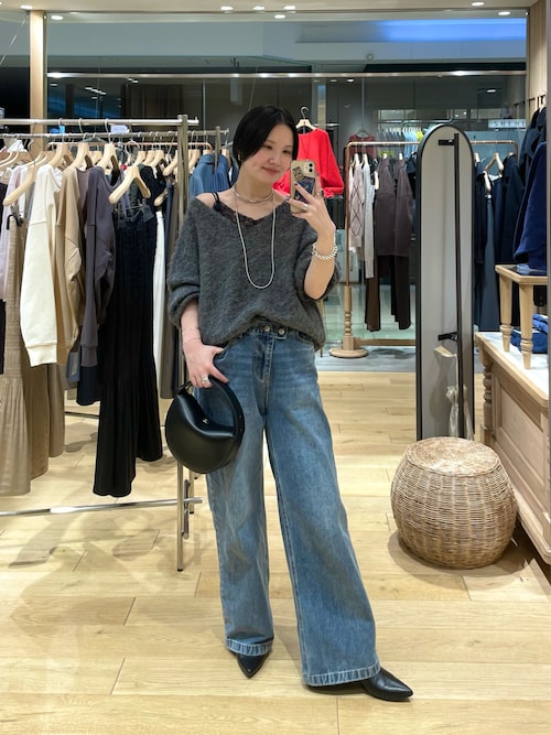 サテンレースキャミソール（キャミソール）｜SHENERY（シーナリー）の