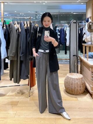 SHENERY シーナリー　からみ織ダブルジャケット セール】【セットアップ対応】からみ織ダブルジャケット