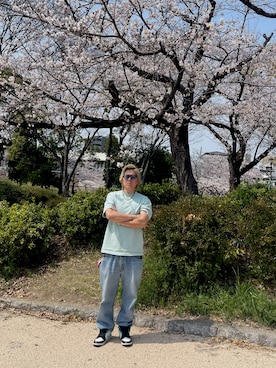 「HUF（ハフ）のアイテム（トップス）」を使った、jarvis10880さん（メンズ・175cm）の春コーディネート